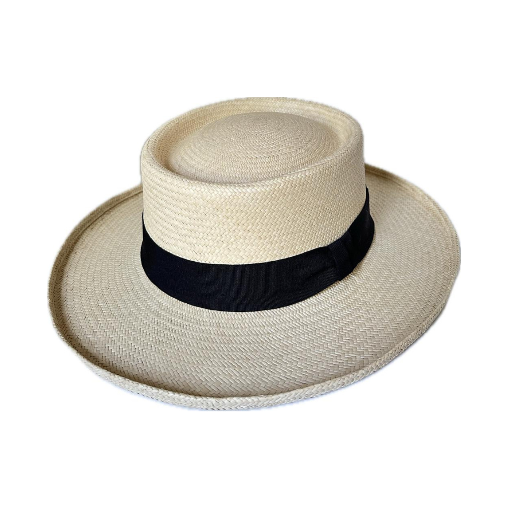 Sombrero De Panamá Clásico Ajustable, Hecho A Mano En Ecuador