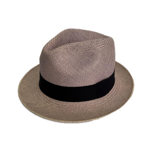 Sombrero Panama Hat ala corta gris