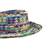 Sombrero gambler crochet multicolor