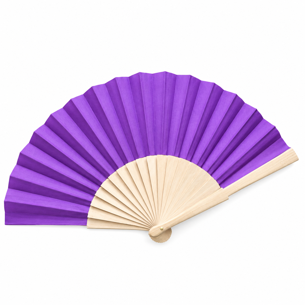 abanico madera español morado