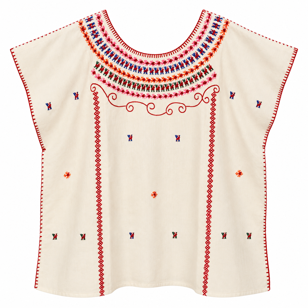 blusa huipil mexicano mujer