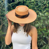 Sombrero Mujer Boater ikat