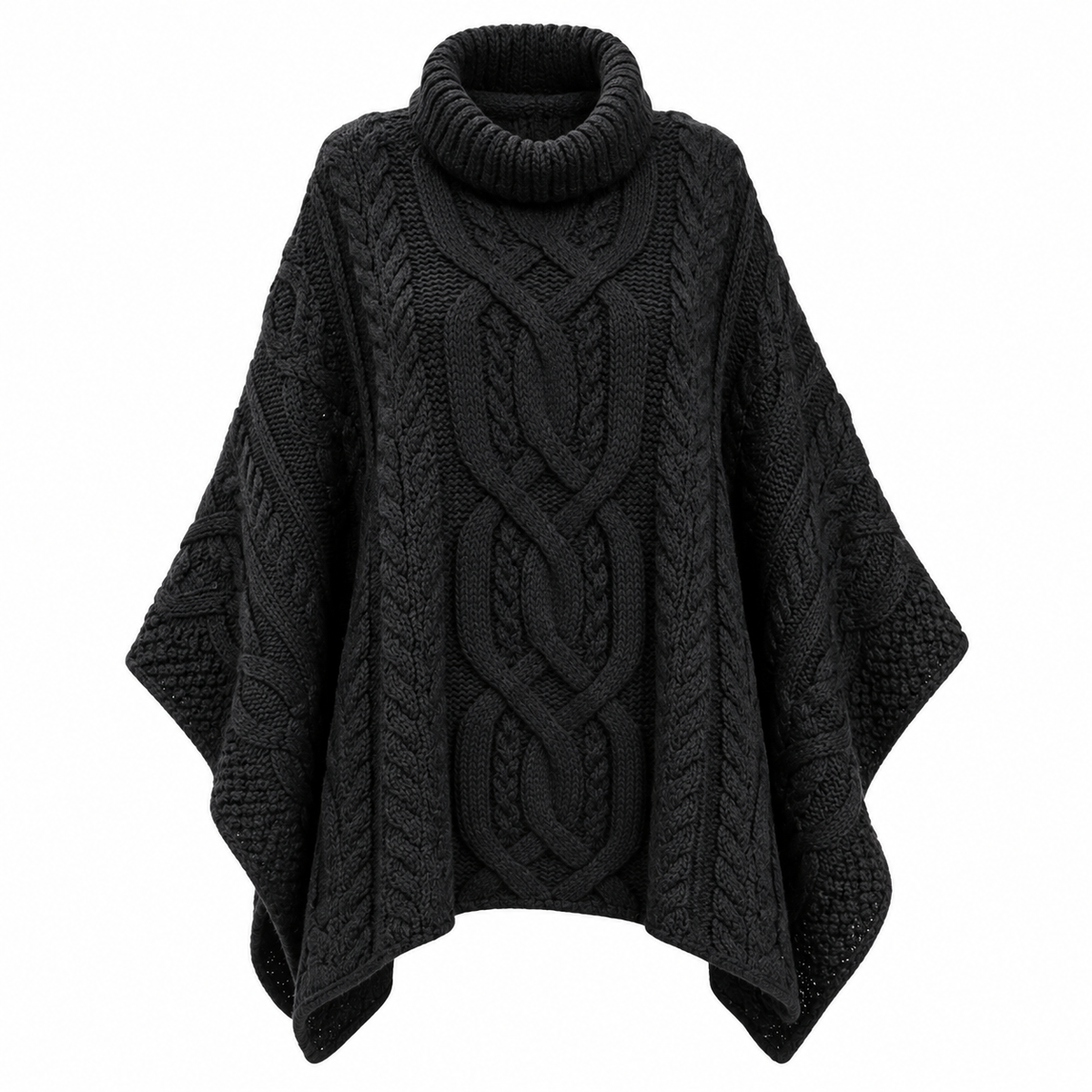 Poncho de baby alpaca para mujer Capri - Apitara
