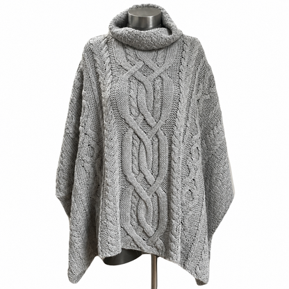 Poncho de baby alpaca para mujer Firenze - Apitara