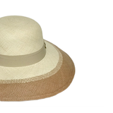 Sombrero Mujer Panama Hat bicolor